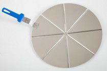 ALUMINIUM PIZZA TRAY atm. 45cm FIX HANDLE AC-PCP45