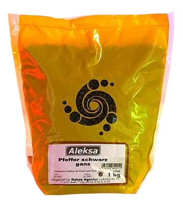 BLACK PEPPER WHOLE 1kg