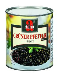 GREEN PEPPER IN SALTY JUICE canned 850ml. Adria