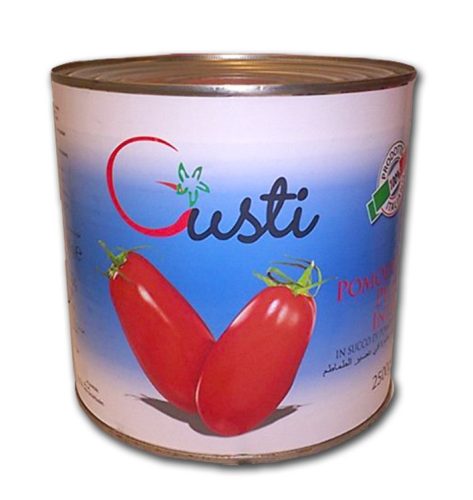 Gusti peeled tomatoes, 6x2500g